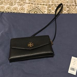 Tory Burch Kira Pebbled Chain Wallet Crossbody